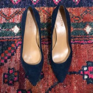J. Crew navy kitten heel